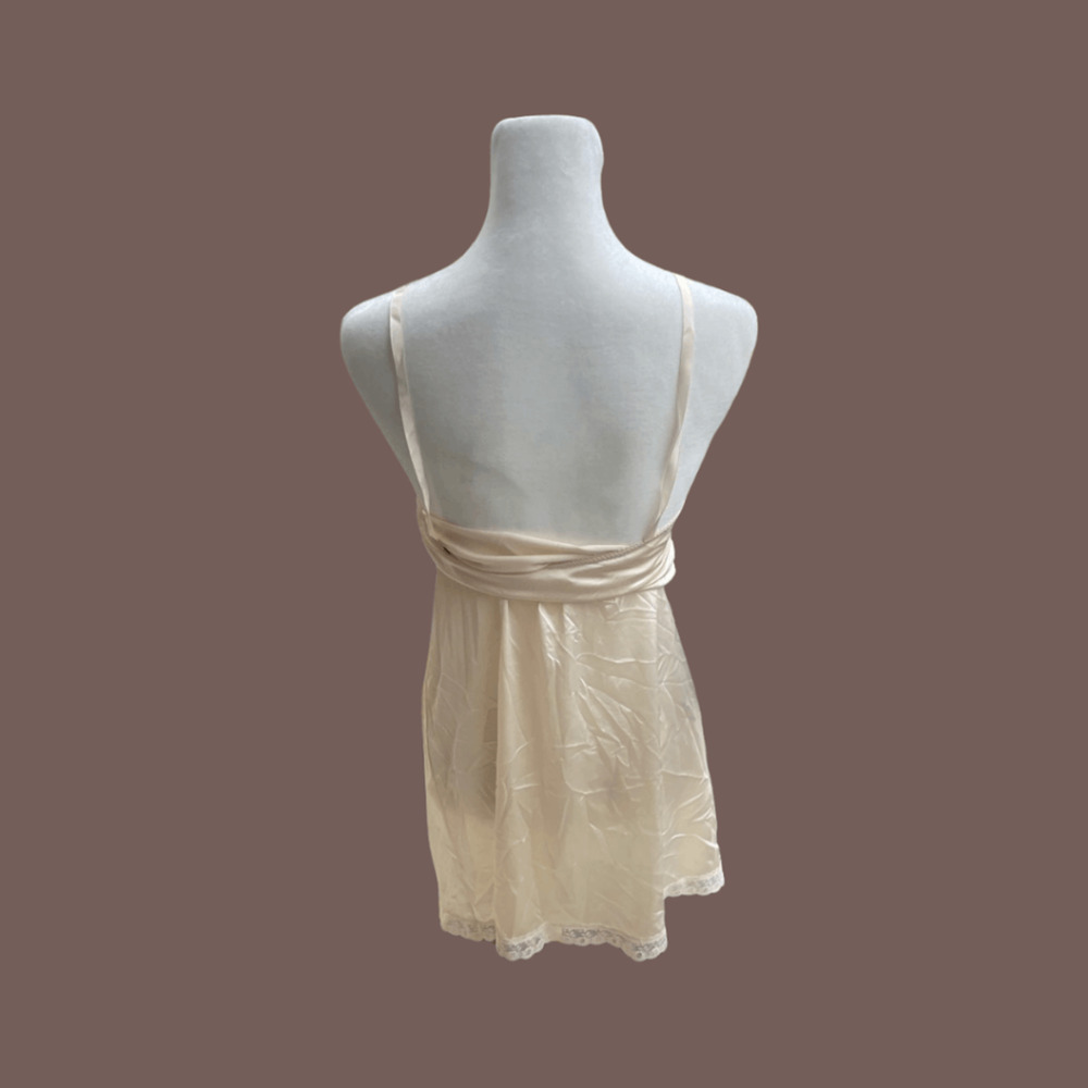 Union Made Slip Dress | Cream Lace Cami | Size S | Vintage - Picture 2 of 4